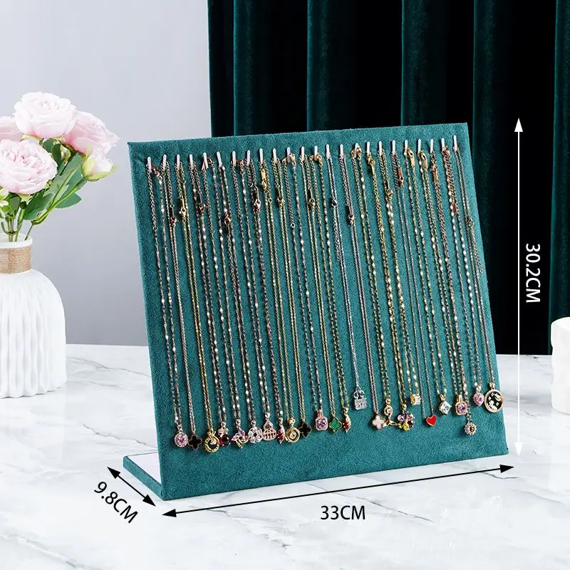 Top Trends: Velvet Necklace Pendant Display Stand Women Jewelry Rack Bracelet Storage Holder Organizer For Counter Display Board Shoppable Styles - Image 5