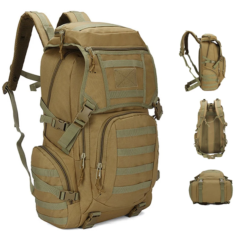 Top Trends: Military Tactical Backpack Camping Hiking Daypack Army Rucksack Outdoor Fishing Sport Hunting Climbing Waterproof Bag 28L / 50L Shoppable Styles