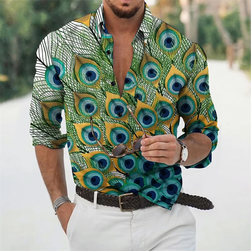 Top Trends: Fashion Men's New Feather Graphic Casual Comfortable High Quality Fabric Street Sports Party 2023 Spring Summer Plus Size Shoppable Styles - Image 4