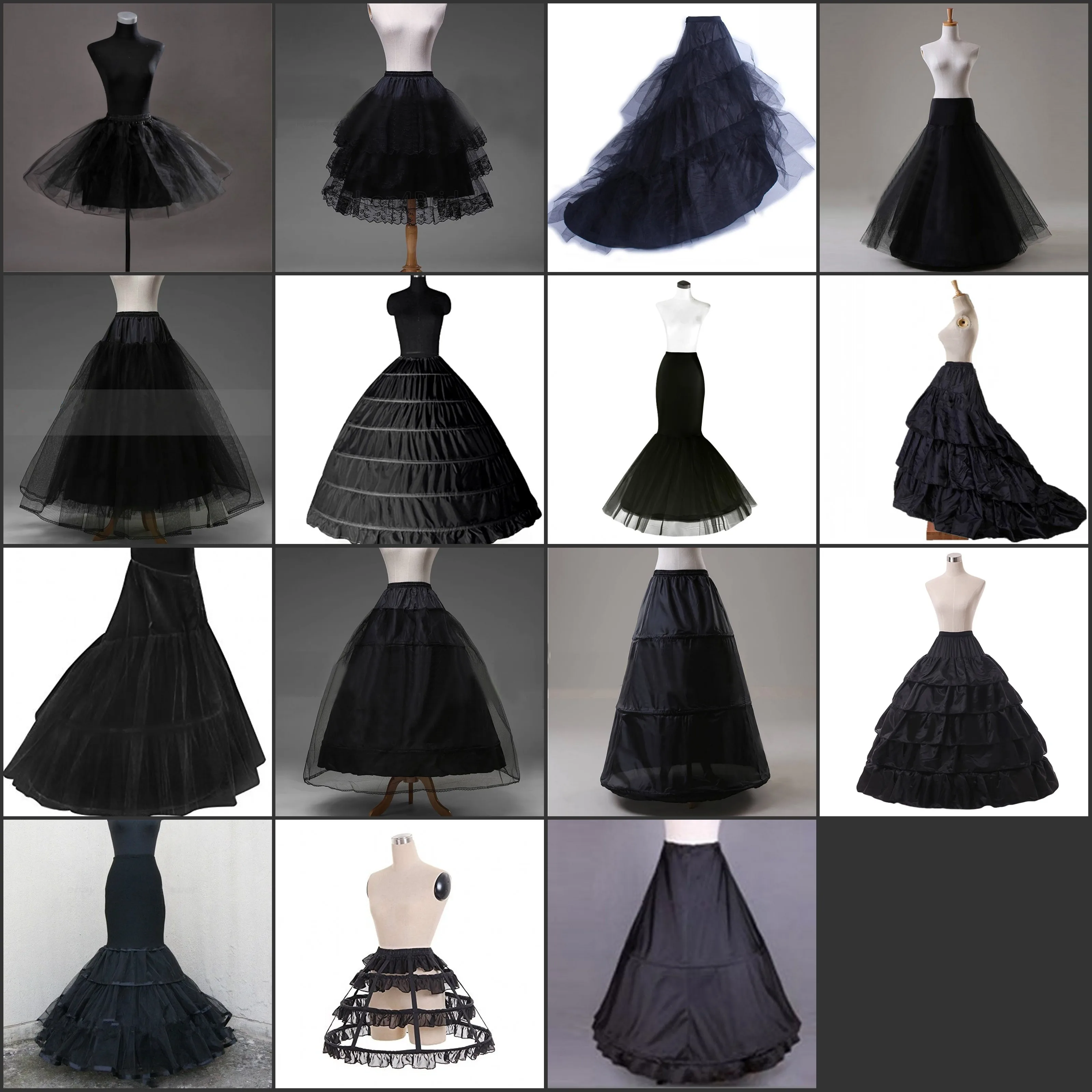 Top Trends: Black Hoop Long Petticoat Crinoline Ball Gown Skirt Underskirt Wedding Accessories Jupon Marriage New Shoppable Styles