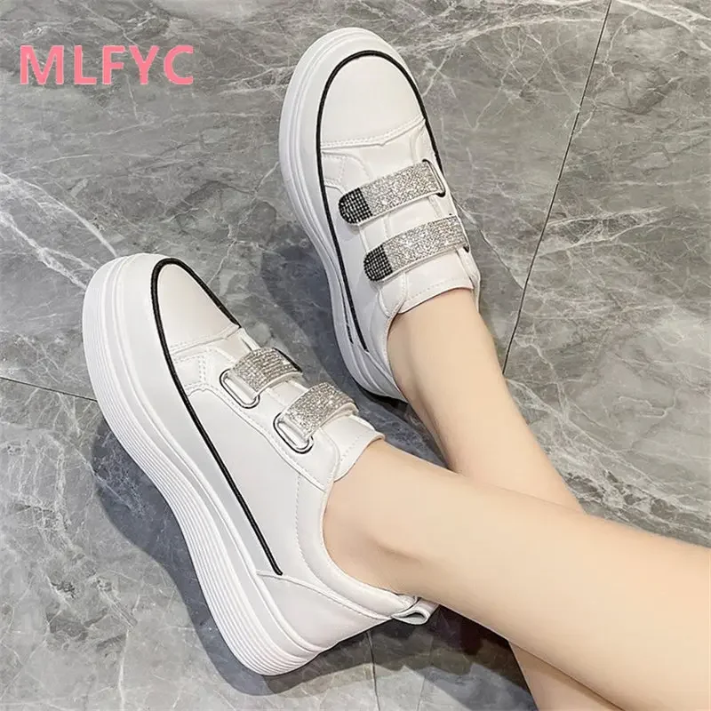 Top Trends: White Shoes 2023 Autumn Women's Shoes New Thick Soled Ladies Shoes Female Flat Shoes Casual Shoes Sneakers Shoppable Styles