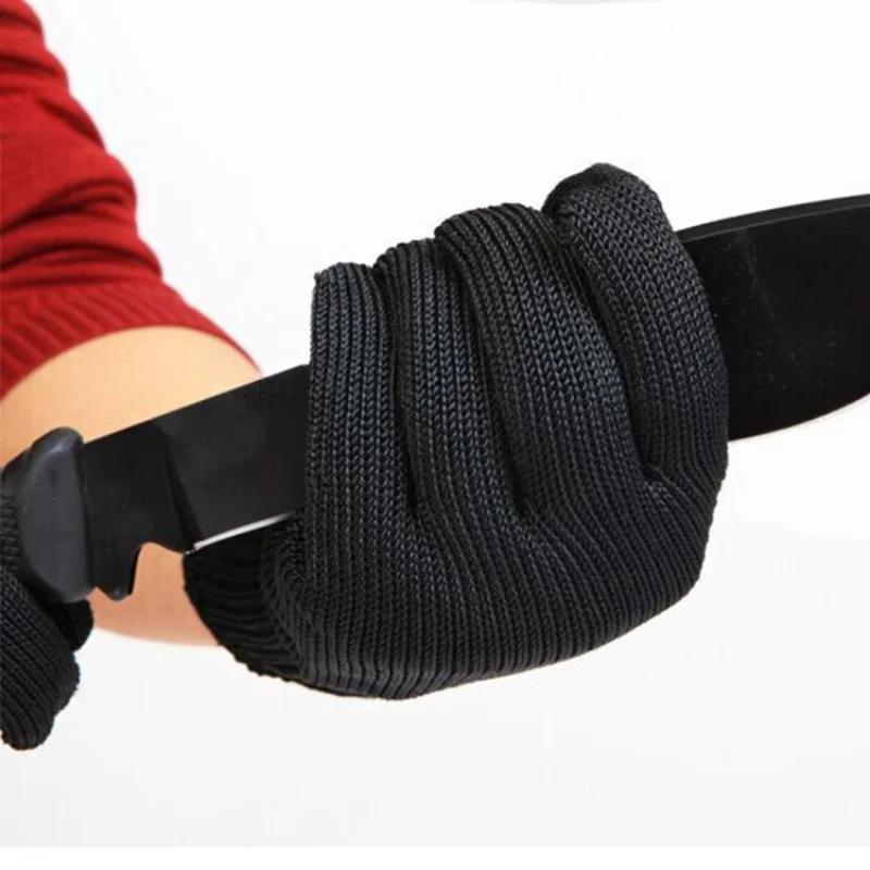 Top Trends: Black Level 5 Anti Cut Gloves Steel Wire Metal Mesh Safety Protection Gloves Kitchen Butcher Working Gloves Cut Fish Meat Garden Shoppable Styles