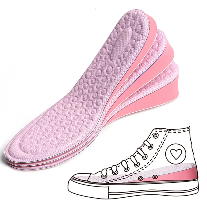 Top Trends: EVA Height Increase Insole For Women Heel Lifting Inserts Shoe Pads Sports Breathable Half Cushion Memory Foam Elevator Insoles Shoppable Styles