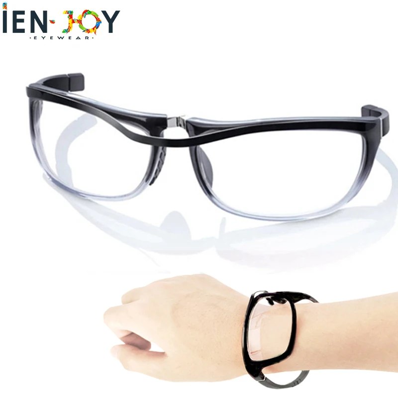 Top Trends: IENJOY Reading Glasses Tr90 Wrist Watch Eyeglasses Folding Reader Prescription Glasses Men Women Magnifying Glasses 1.5 2.0 Shoppable Styles