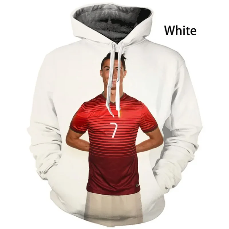 Top Trends: 3D Printed Cristiano Ronaldo Hoodie Men / Women Long-sleeved Drawstring Pullover Aesthetic Personality Hoodie Sweatshirt Hoodies Shoppable Styles