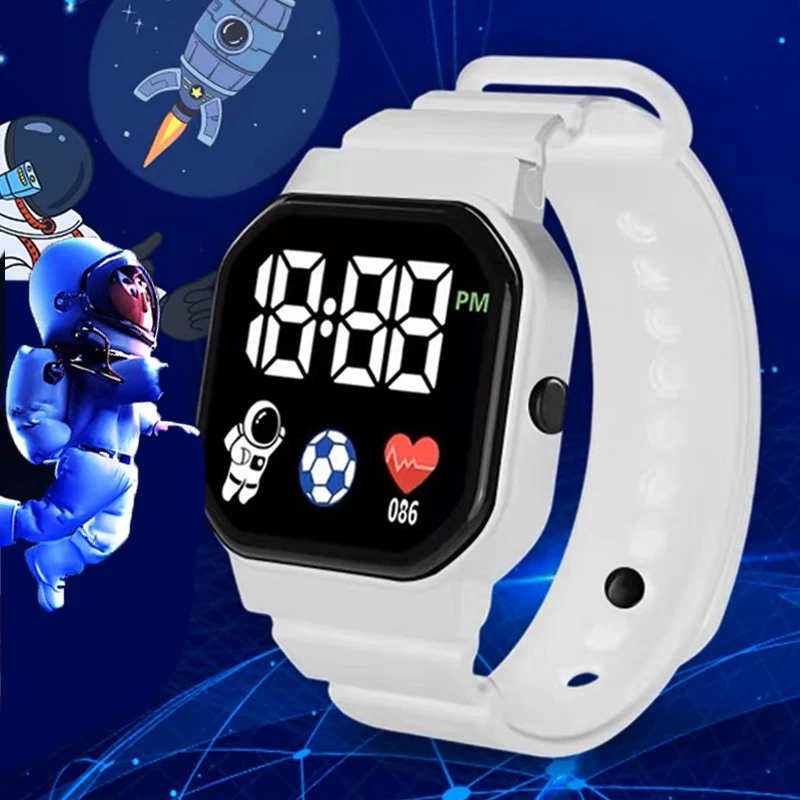 Top Trends: Children Smart Watch Kids Watch Wristwatch Boy Girls Sport LED Simple Color Silicone Strap Kids Watches Student Gift Wholesale Shoppable Styles