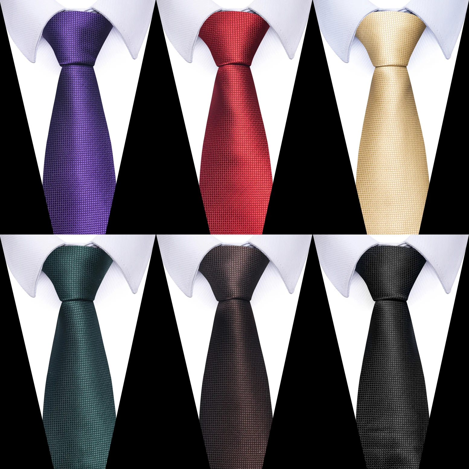 Top Trends: 100% Silk Brand Wholesale Classic Necktie 8 Cm Silk Tie Solid Color Gravatas Suit Accessories Fit Wedding Holiday Party Shoppable Styles