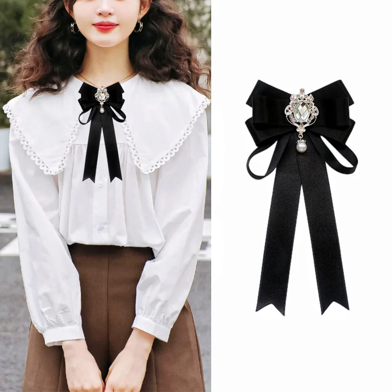 Top Trends: New Fashion Bow Tie For Women Ribbon Bowknot Shirt Dress Collar Pins Butterfly Neckties Luxulry Jewelry Accessories Gifts Shoppable Styles