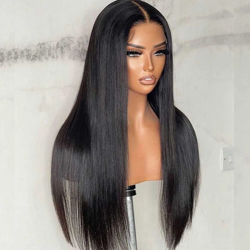 Top Trends: Sleek 26 Inch Human Hair Wigs For Women Straight 13X6X1 Lace Front Wigs Wear And Go Natural Black Short Indian Hair Lace Wigs Shoppable Styles