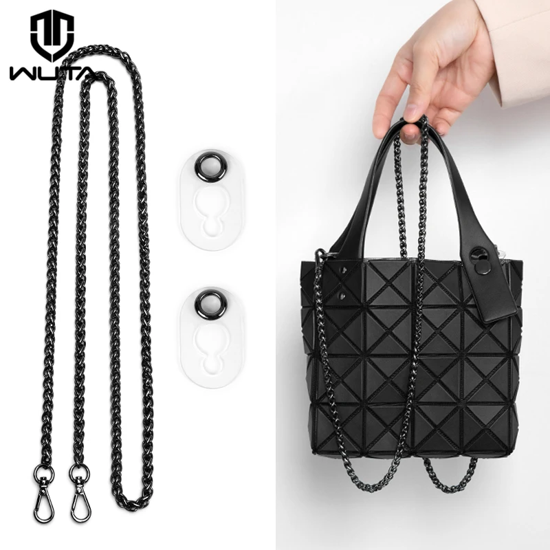 Top Trends: WUTA Metal Bag Chain Transformation Accessories For Issey Miyake Underarm Crossbody Replacement Handbag Strap Anti-wear Buckle Shoppable Styles