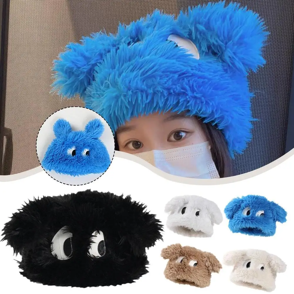 Top Trends: Japanese Sweet And Cute Big Eyed Puppy Plush Hat Women Autumn And Winter New Thickened Warmth Cover Ear Protection Cap Shoppable Styles