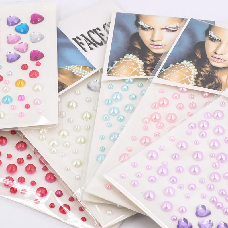 Top Trends: New Rhinestone Face Sticker Glitters Face Crystals Jewels Festival Makeup Diamonds Freckles Stickers Accessories Gems Shoppable Styles - Image 2