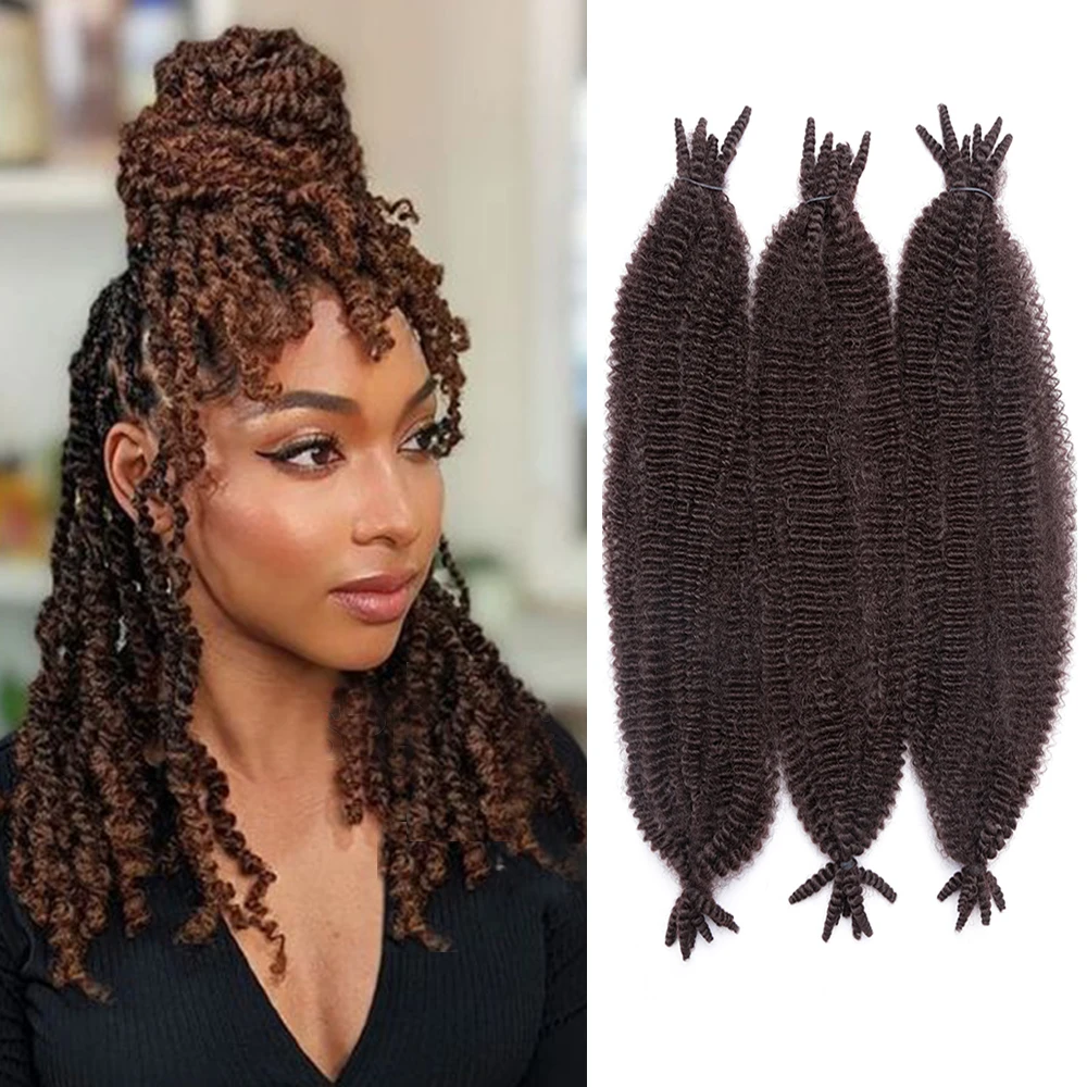 Top Trends: Marley Twist Braiding Hair Springy Afro Kinky Twist Crochet Hair Bulk Extensions Faux Locs Braid For African Women Shoppable Styles