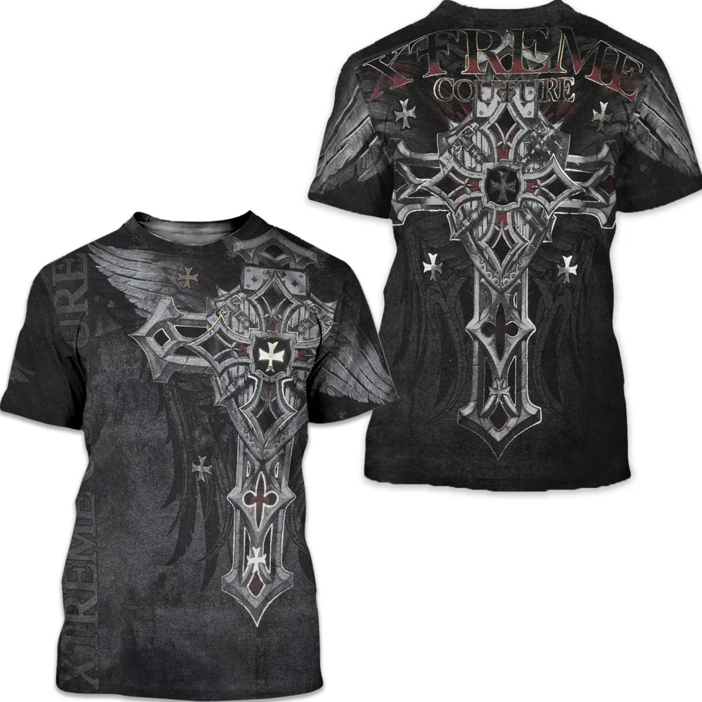 Top Trends: Vintage T-Shirt For Men Archaic By Affliction Colisson Graphic T Shirts 3D Printed Short Sleeve Tee Men&#039;S Oversized Clothing Top Shoppable Styles