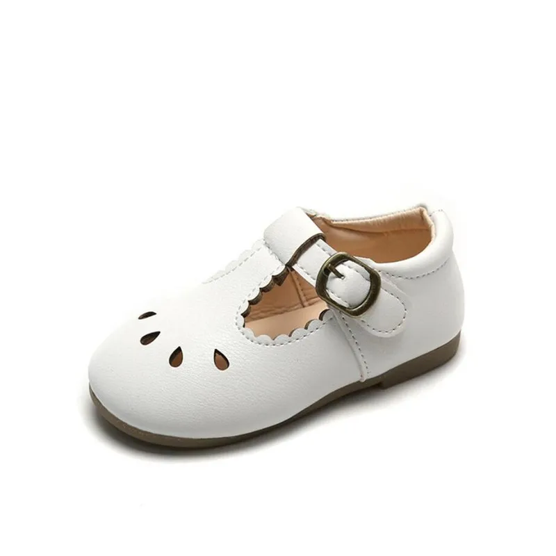 Top Trends: Summer NewVL Boys' And Girls' Leather Shoes Retro British Style Hollow Out Children's Soft Bottom Pea Shoes Casual Shoes Shoppable Styles