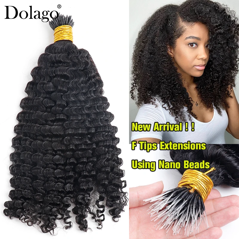 Top Trends: I Tip Hair Extensions Real Human Hair Afro Kinky Curly Bundles Nano Rings Hair Extension Microlink Hair Extensions Human Hair Shoppable Styles