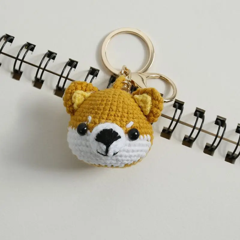 Top Trends: Cute Small Bear Couple Keychains Unique Knitting Cartoon Doll Funny Keyrings For Two Kawaii Crochet Keychain Keys Bag Pendant Shoppable Styles - Image 6