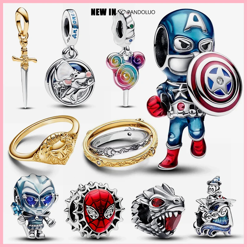 Top Trends: 2024 New Hot Sale The Avengers Iron Man Shape Charm Beads Fit Pandora Charm Original Bracelet 925 Silver Women DIY Jewelry Gift Shoppable Styles