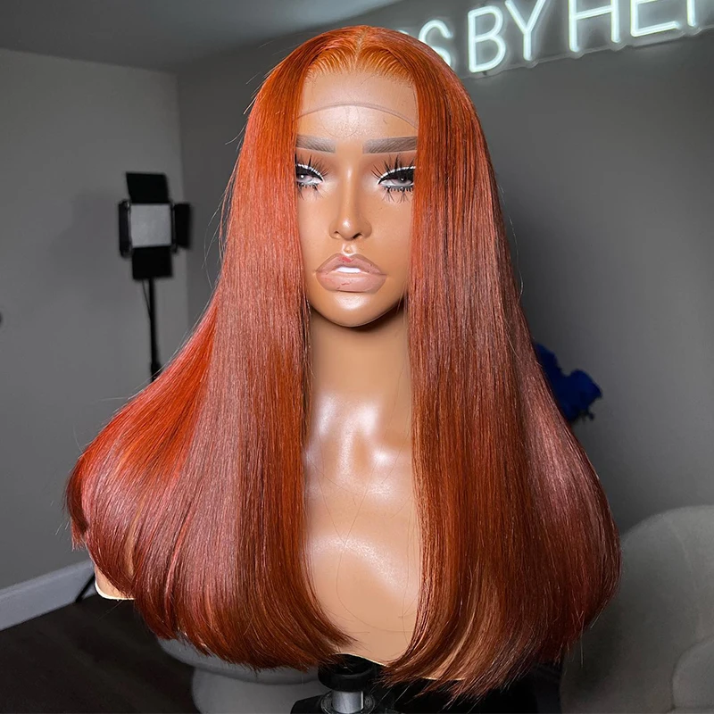 Top Trends: Bob Wig Orange Ginger Lace Front Wig Human Hair 13x4 Brazillian Straight Lace Front Wigs Human Hair 13x6 Hd Lace Frontal Wig Shoppable Styles