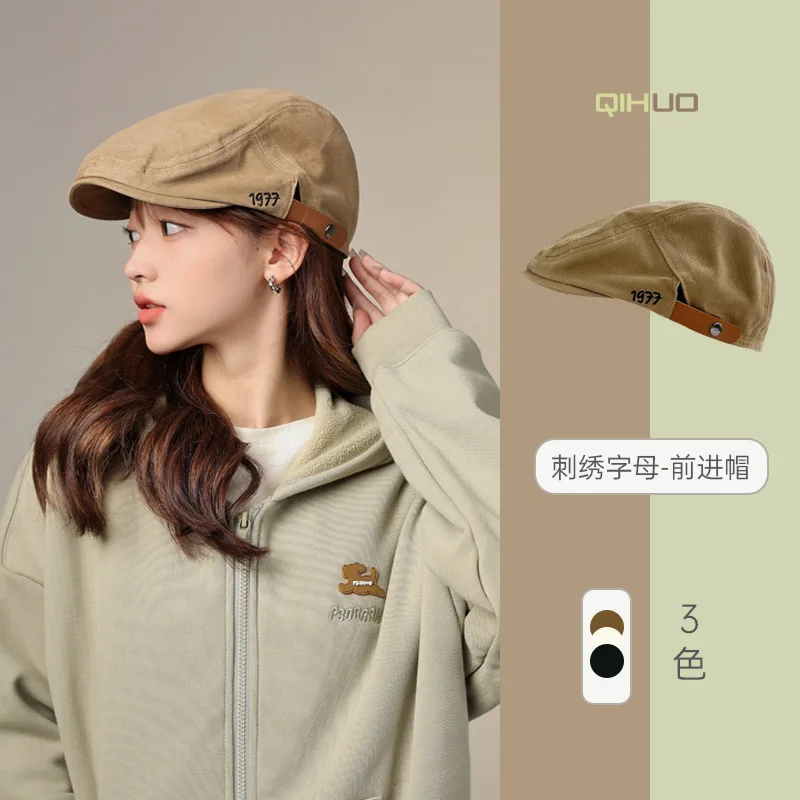 Top Trends: Unisex Spring Autumn Winter Newsboy Caps Men And Women Warm Octagonal Hat For Male Detective Hats Retro Flat Caps Shoppable Styles