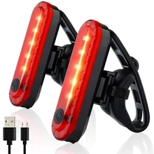Bike Tail Light USB Rechargeable LED Bright Rear Red Bike Light Cycling Safety for Night Riding Lighting Back Bicycle Taillights