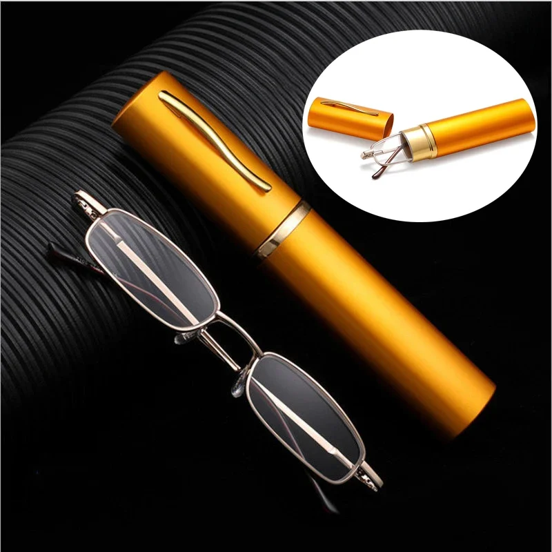 Top Trends: Mini Portable Anti Blue Light Reading Glasses Ultra Light And High-definition Eyewear Elderly People's Presbyopia Eyeglasses Shoppable Styles - Image 2