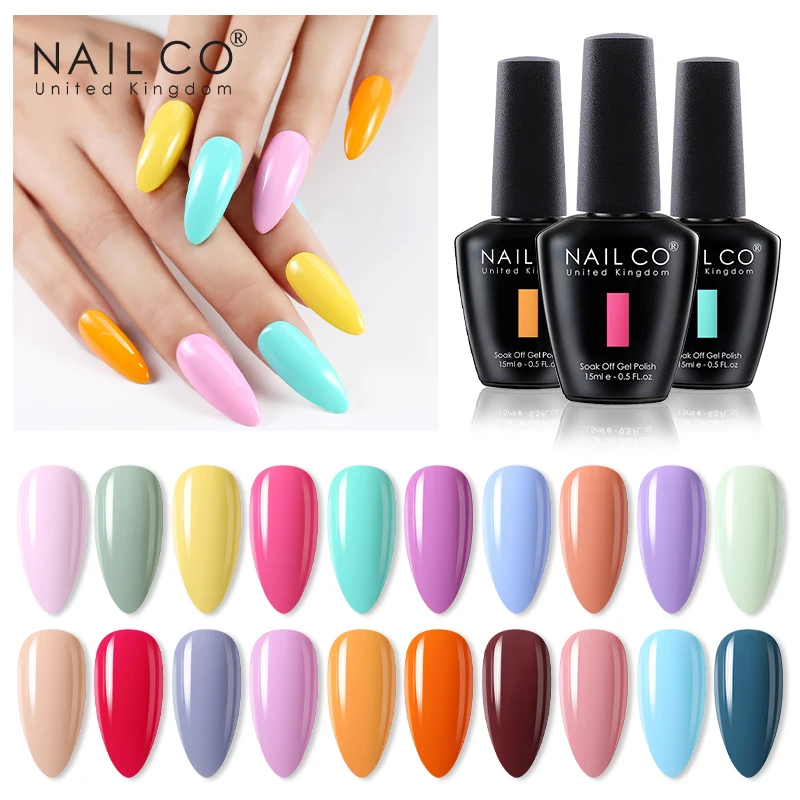 Top Trends: NAILCO Fashion 15ML Gel Nail Polish Soak Off UV Nail Art Semi-permanent Varnish Lacquer Manicure Nail Supplies For Professinals Shoppable Styles