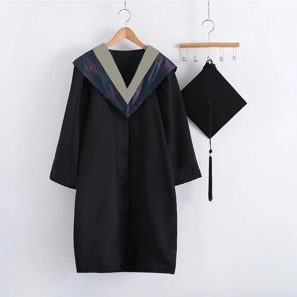 Top Trends: Graduation Uniform Gown Cap 2023 Unisex Graduation Bachelor Costume School University Graduation Ceremony Baccalaureate Gown Shoppable Styles - Image 2