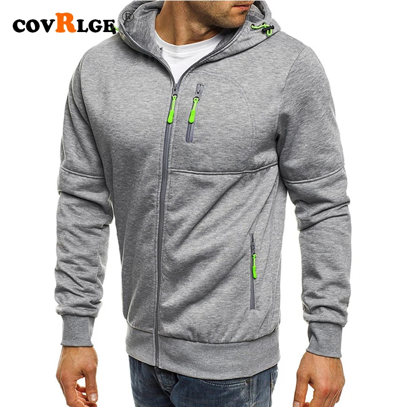 Top Trends: Covrlge Spring Men&#039;s Jackets Hooded Coats Casual Zipper Sweatshirts Male Tracksuit Fashion Jacket Mens Clothing Outerwear MWW148 Shoppable Styles