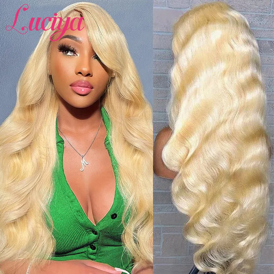 Top Trends: 613 HD Lace Frontal Wig Body Wave Transparent 13x4 Lace Front Human Hair Wigs Pre Plucked Lace Closure Human Hair Wigs Luciya Shoppable Styles