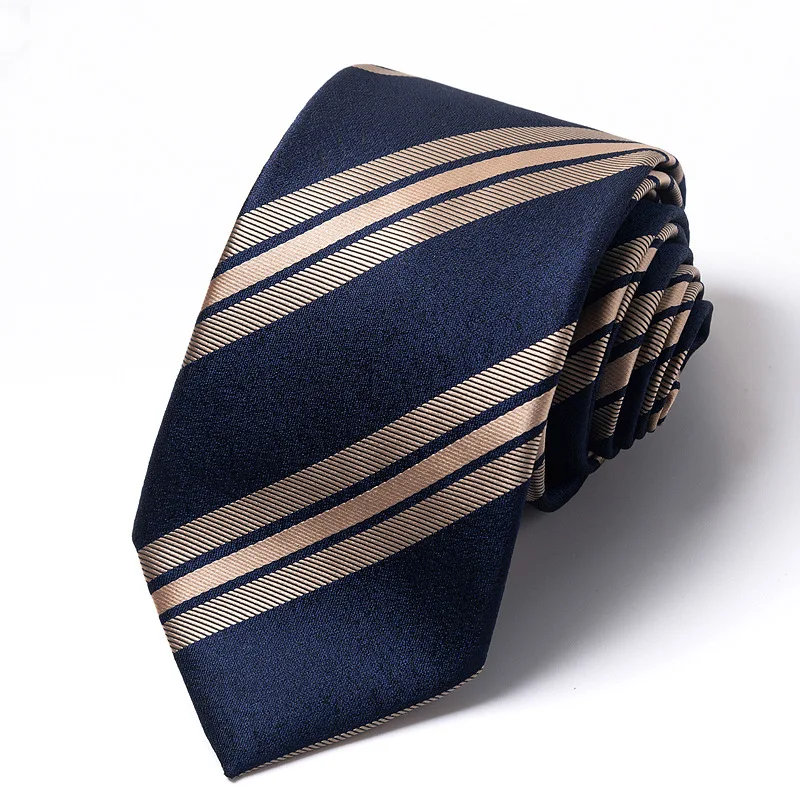 Top Trends: High-quality Wedding Ties For Men Fashion New Style Blue Strip Print Neckties Daily Office Apparel Accessories Gift For Man Shoppable Styles - Image 4