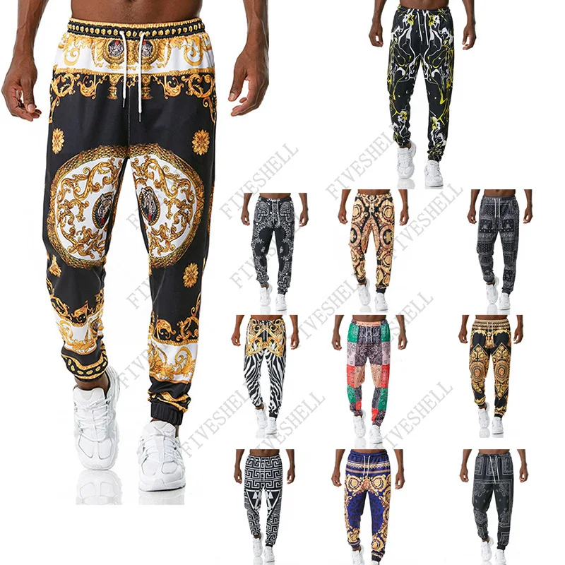 Top Trends: Vintage 3D Palace Printed Joggers Pants Men Hipster Streetwear Casual Jogging Sweatpants Men Women Hip Hop Sports Trousers Male Shoppable Styles