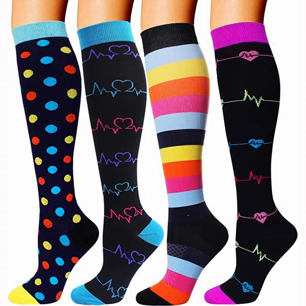 Top Trends: Sports Compression Socks Medical Nursing Socks For Cycling Running GYM Athletic Circulation Stockings Women Men Cycling Socks Shoppable Styles