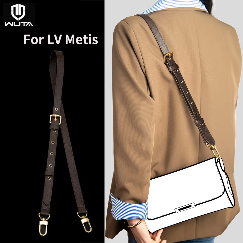 Top Trends: WUTA Bag Straps For LV Metis Bags Shoulder Strap 100% Genuine Leather Handbag Replacement Crossbody Adjustable Bag Accessories Shoppable Styles