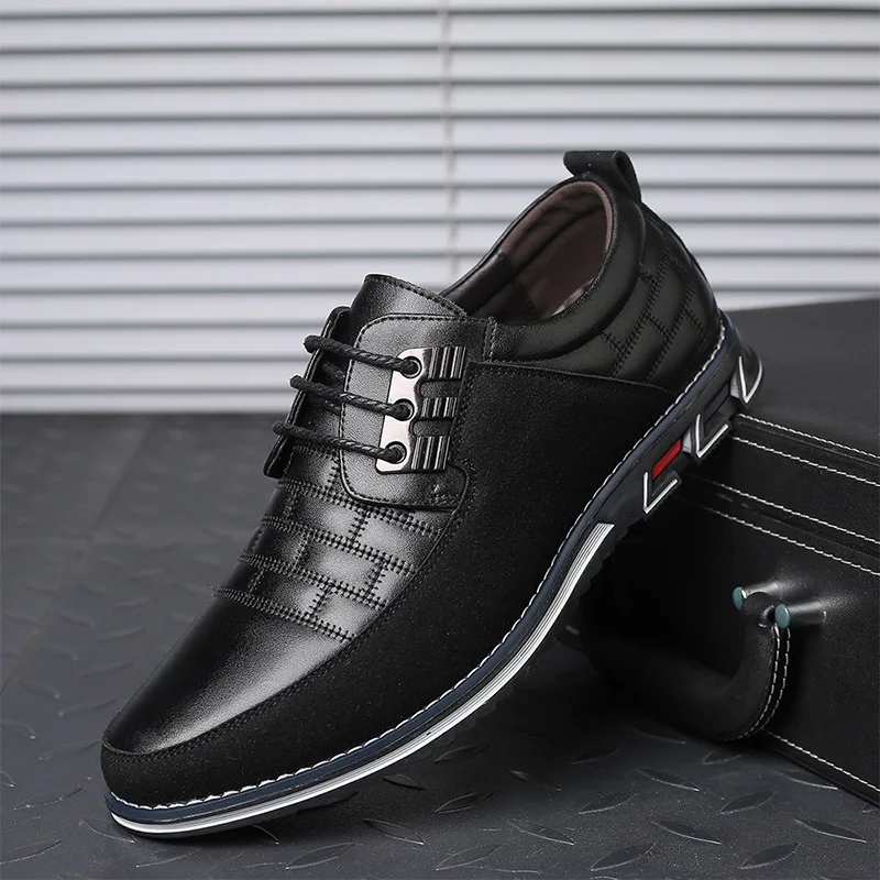 Top Trends: Casual Leather Shoes For Men Trend Men Business Shoes Office Comfort Working Footwear Man Loafers Big Size 38-50 Tenis Masculino Shoppable Styles