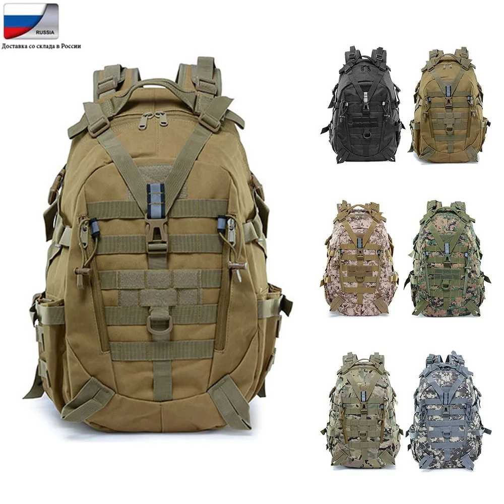 Top Trends: Large Capacity Sports Outdoor Military Tactical Backpack Molle Bag Hiking Daypacks For Camping Hiking Climbing Camo Backpack Shoppable Styles