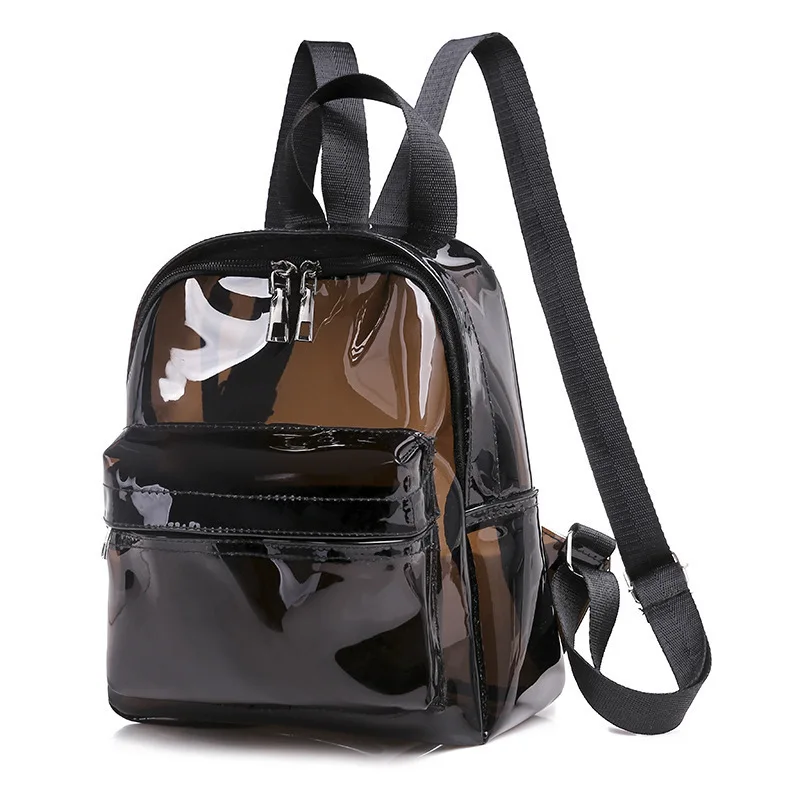 Top Trends: Women Clear Backpack Transparent Waterproof PVC Bag Female Fashion College Students Transparent Sequin Backpacks Femmel Handbag Shoppable Styles