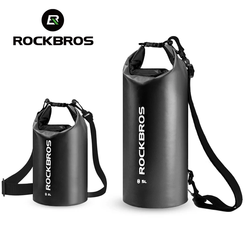 Top Trends: ROCKBROS 2L 5L Swimming Waterproof Bag Dry Sack PVC Camping Fishing Boating Kayaking Drifting Rafting Sundries Storage Bag Shoppable Styles