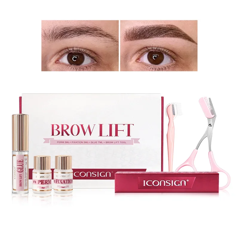 Top Trends: New DIY Brow Perm Eyebrow Lift 45-60 Days ICONSIGN Professional Brow Lifting Brow Perming Set Brow Beauty Makeup Tool Home Use Shoppable Styles