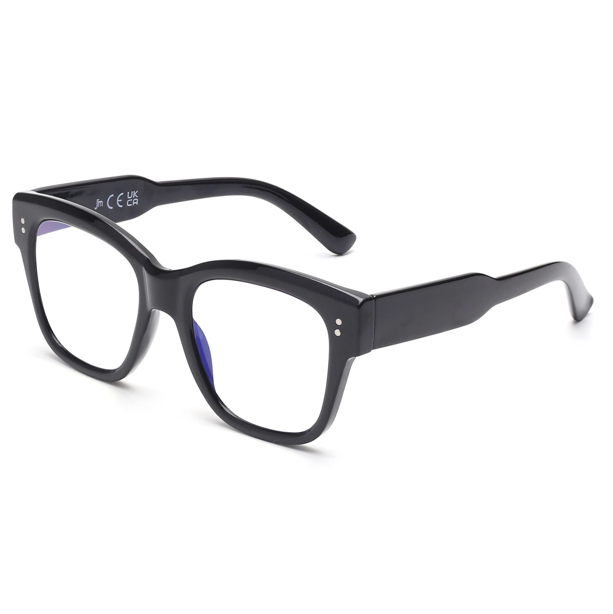 Top Trends: JM Showbiz Square Blue Light Blocking Reading Glasses, Oversized Oprah Computer Readers For Women Men Shoppable Styles