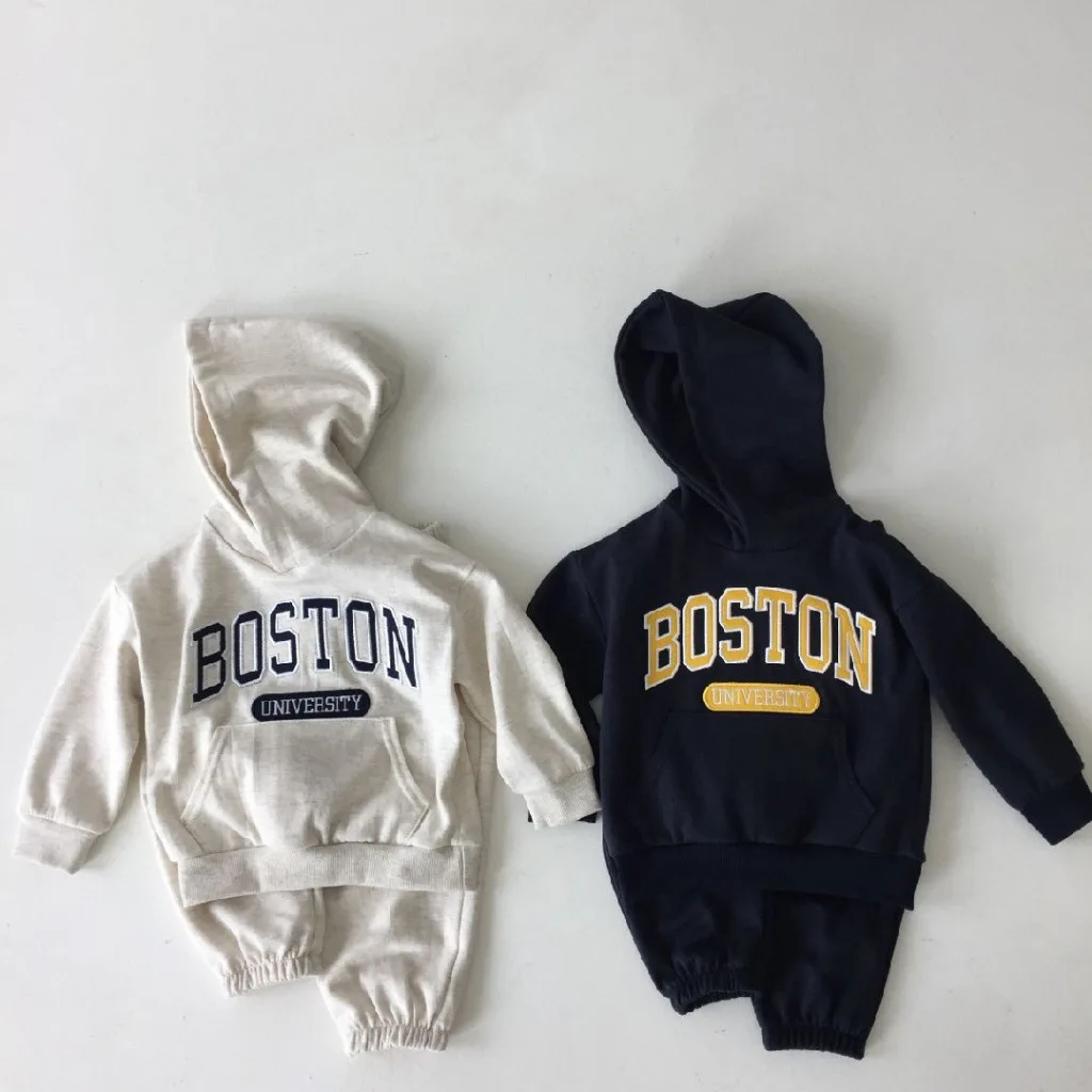 Top Trends: 2023 Autumn New Baby Long Sleeve Clothes Set Children Hooded Sweatshirt + Pants 2pcs Suit Infant Boys Sport Hoodie Outfits Shoppable Styles