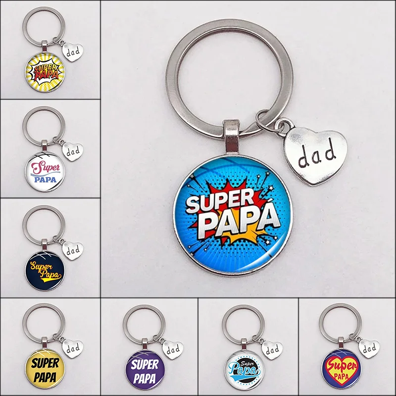 Top Trends: Fashion Personality Super Dad Keychain For Best Dad Gift Keychain Pendant Jewelry I Love Dad Keychain Men&#039;S Collection Shoppable Styles