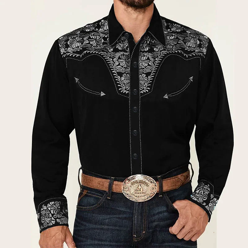 Top Trends: Tribal Western Men&#039;s Top Shirt Pattern Blue Pink Black Trendy Fashion Casual Party High Quality Material 2023 New Suit Shoppable Styles