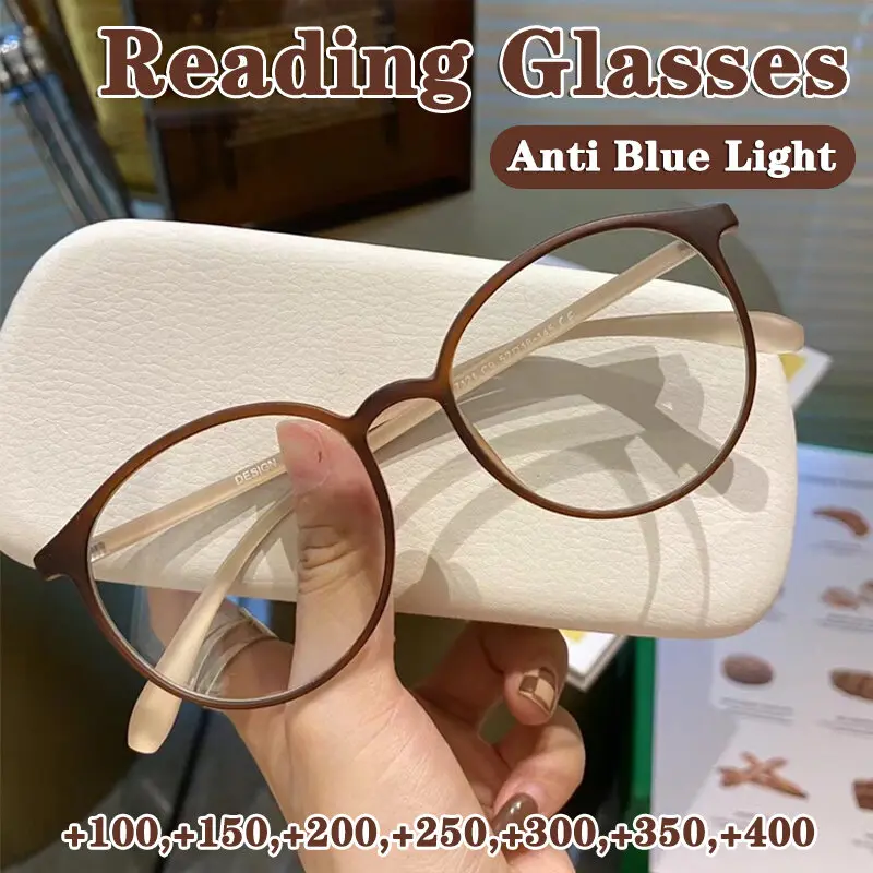 Top Trends: Anti Blue Light Reading Glasses For Women Anti-fatigue Style Glasses Presbyopia Glasses With Class + 100 To + 400 Shoppable Styles