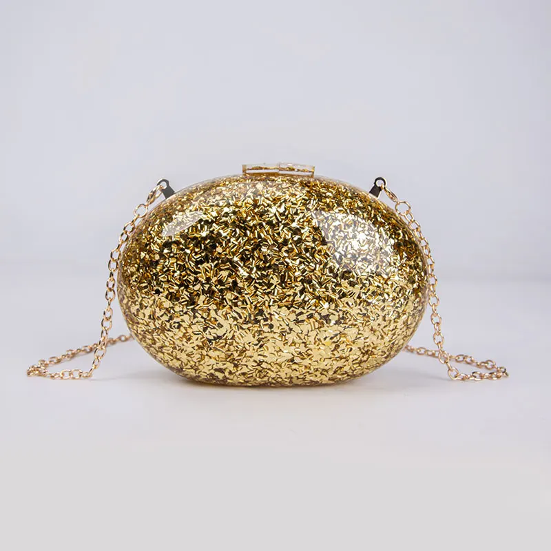 Top Trends: Shell Women&#039;s Luxury Bag Shoulder Crossbody Storage Handbag Evening Bags Glitter Genuine Fashion Woman Hand Gold Shoppable Styles