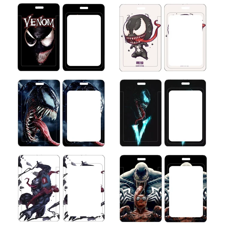 Top Trends: Venom PVC Card Holder Marvel Classic Movie Student Card Case Hanging Neck Bag Anti-lost Lanyard ID Card Protective Case Gifts Shoppable Styles