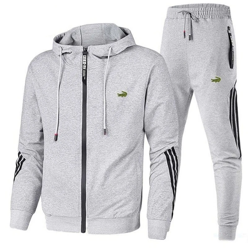 Top Trends: Men's Suit Embroidery Brand Spring Autumn Winter New Sports Hoodie Jacket Two-piece Trousers Fashion Casual Hip-hop Street Suit Shoppable Styles