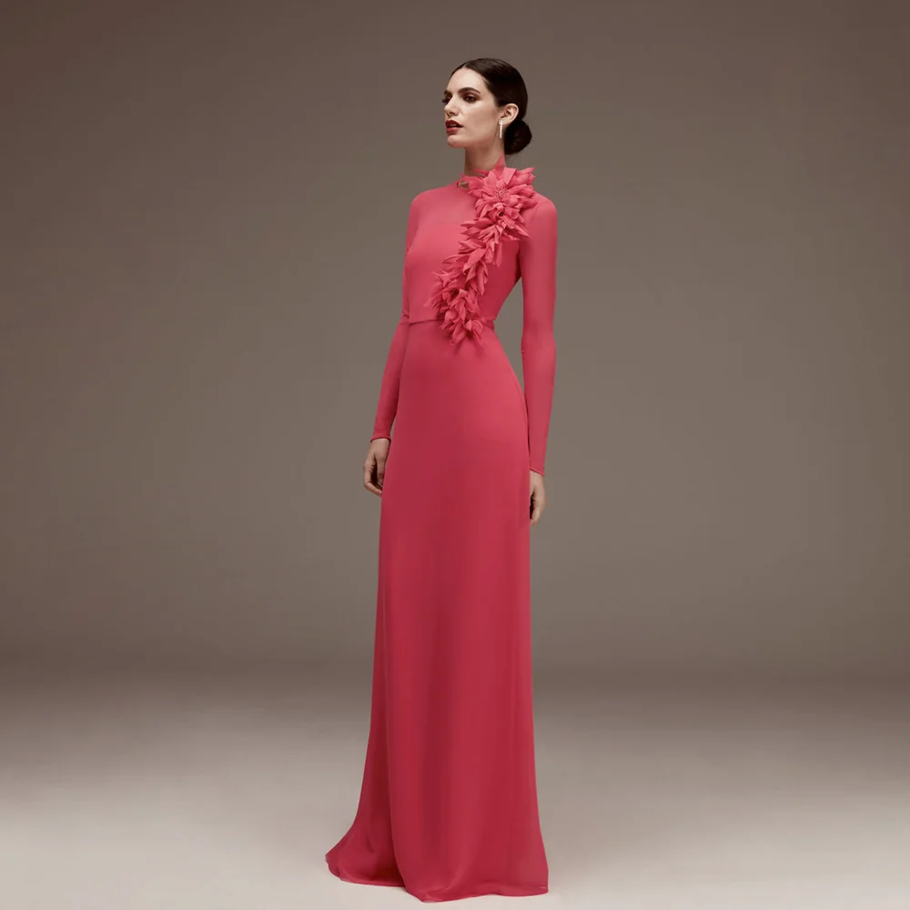 Top Trends: Elegant Jewel Neck Mother Of The Bride Dresses 2023 Long Sleeves Mermaid Wedding Party Gowns Ruched Floor Length فساتين السهرة Shoppable Styles