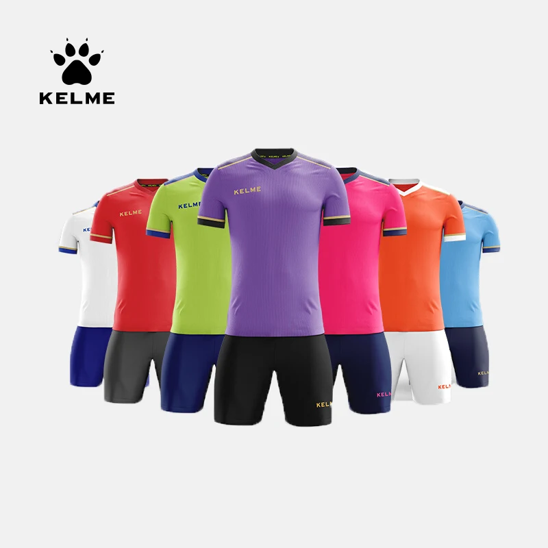 Top Trends: KELME Custom Men's Soccer Jersey Football Uniforms Summer Training Suits Original Team Jersey Short Sleeve Breathable 3871001 Shoppable Styles