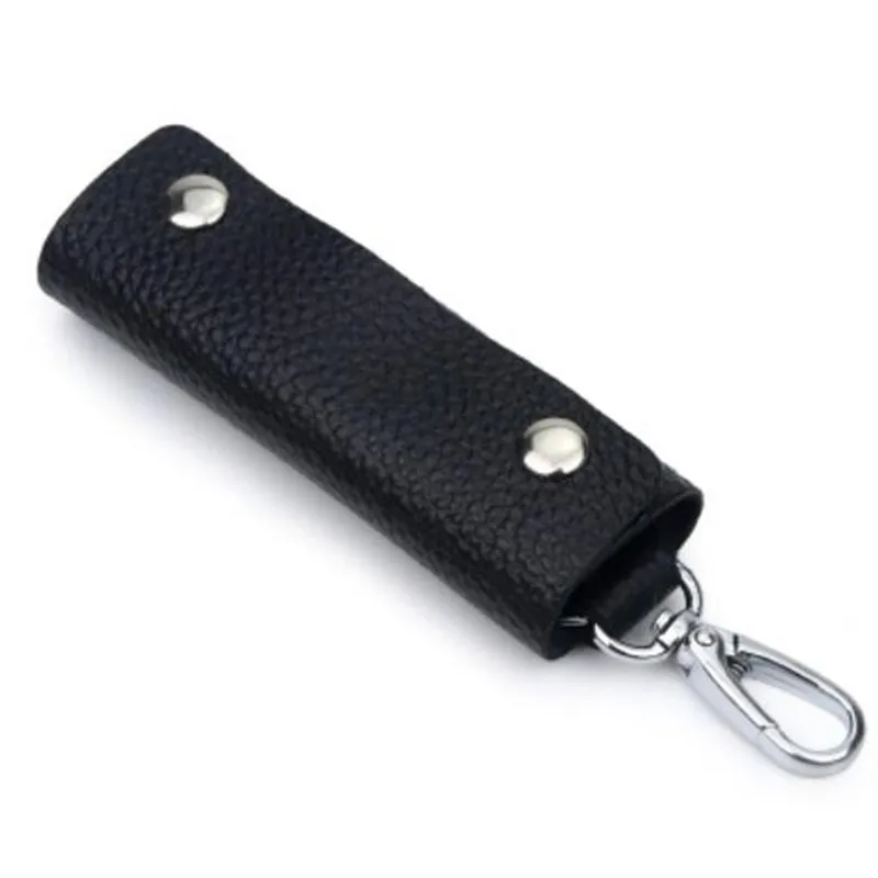 Top Trends: Leather Keychain Men Women Car Key Holder Key Organizer Pouch Cow Split Car Wallet Housekeeper Key Case Porta Chaves Mini Bag Shoppable Styles